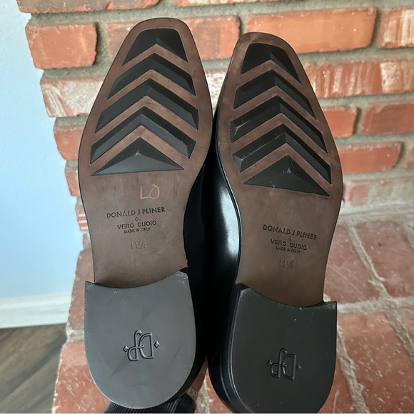 Donald J. Pliner Men’s Nappa Stretch Rex Leather Loafers in Black Sz 11.5 - Picture 8 of 10